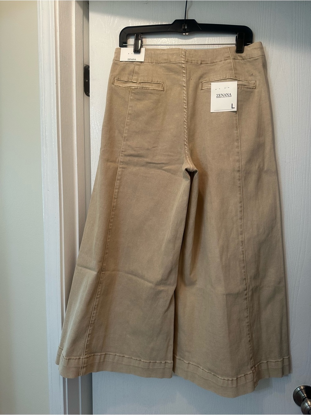 Zenana Hugh-Rise Cropped Gaucho Denim - Picture 2 of 2